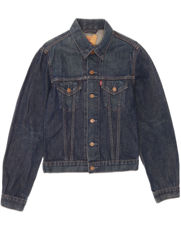 Γυναικείο τζιν μπουφάν Levi's UK 12 μεσαίο μπλε βαμβακερό