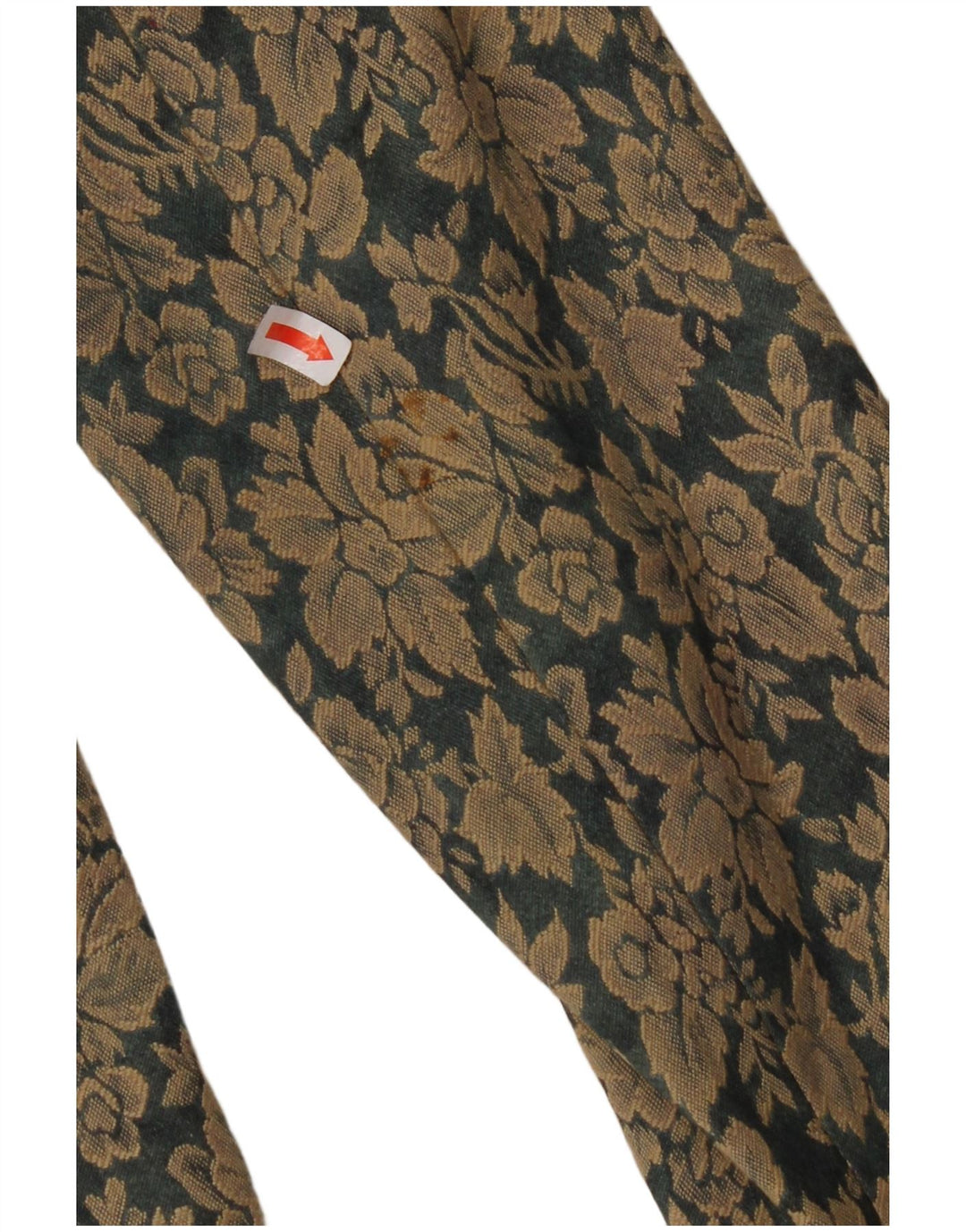 VINTAGE Γυναικείο μπλέιζερ με 3 κουμπιά μπουφάν EU 40 Μεσαίο καφέ φλοράλ βαμβακερό