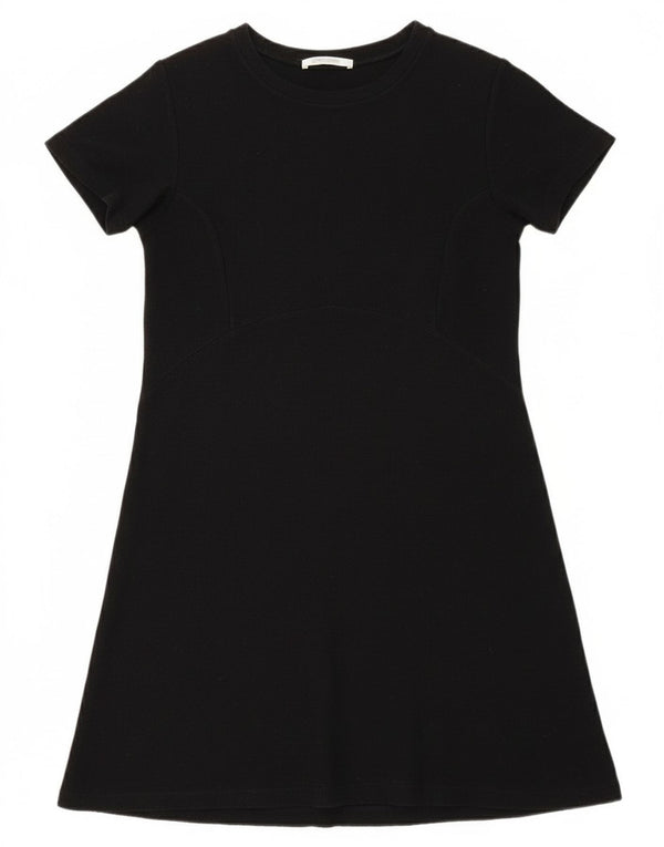 Zara Γυναικείο φόρεμα Trafaluc με κοντό μανίκι UK 10 Small Black