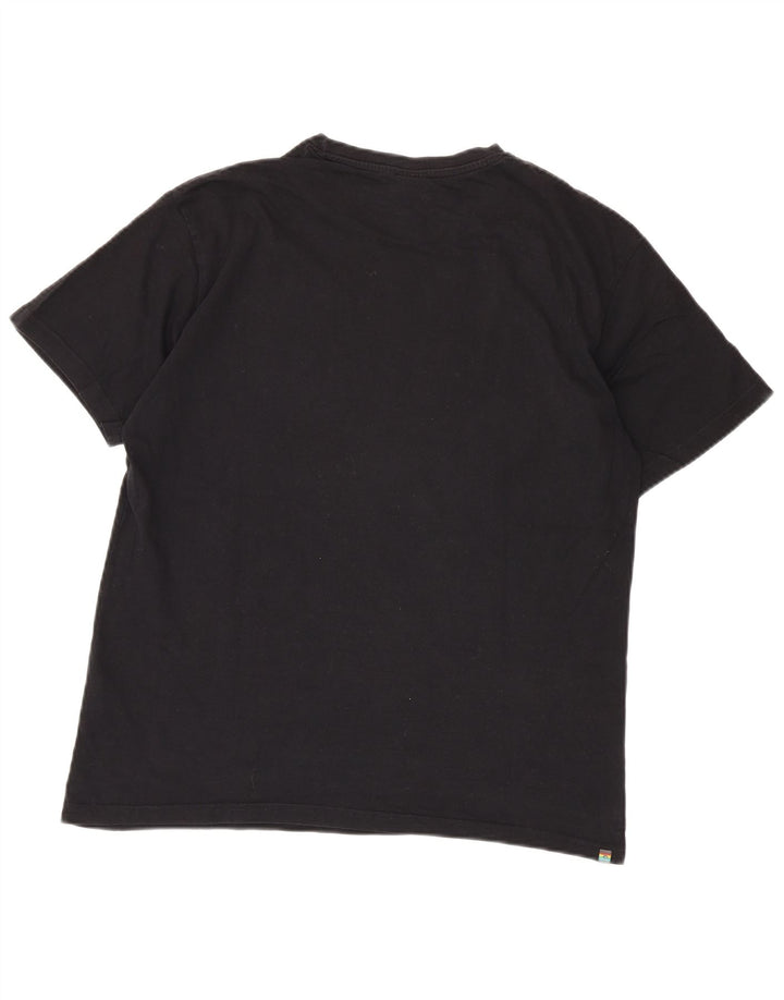 Ανδρικό γραφικό μπλουζάκι Rip Curl Top Μεσαίο μαύρο βαμβακερό