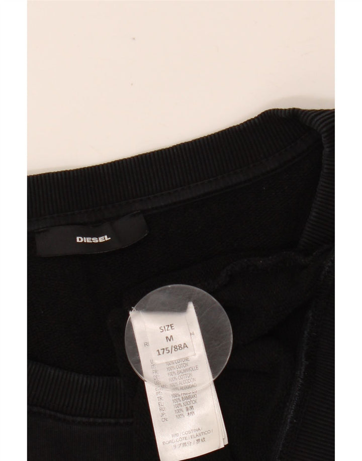 Γυναικείο γραφικό φούτερ DIESEL Jumper UK 14 Μεσαίο μαύρο βαμβακερό