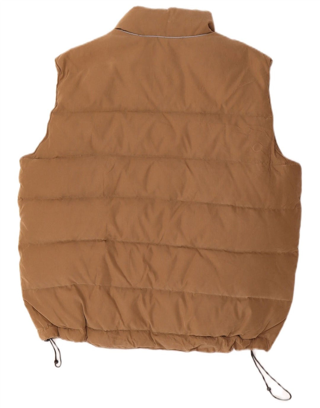 VINTAGE Ανδρικό padded Gilet UK 40 Large Beige Polyester