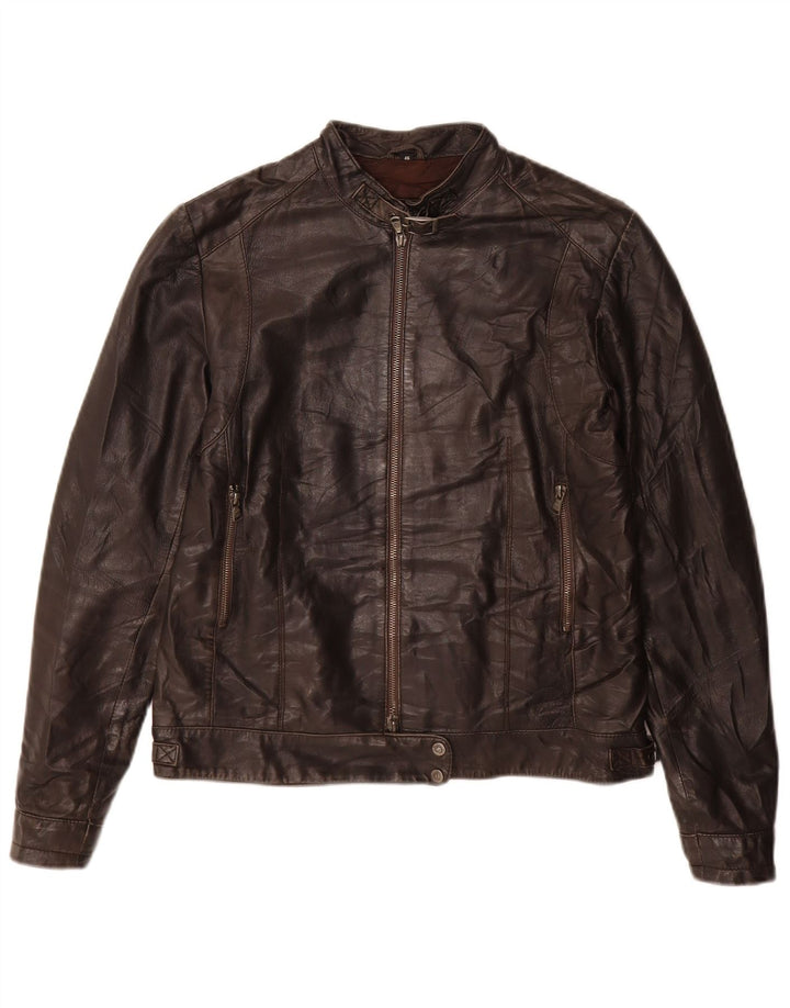 Bata and More Γυναικείο Δερμάτινο Μπουφάν IT 46 Large Brown Δερμάτινο