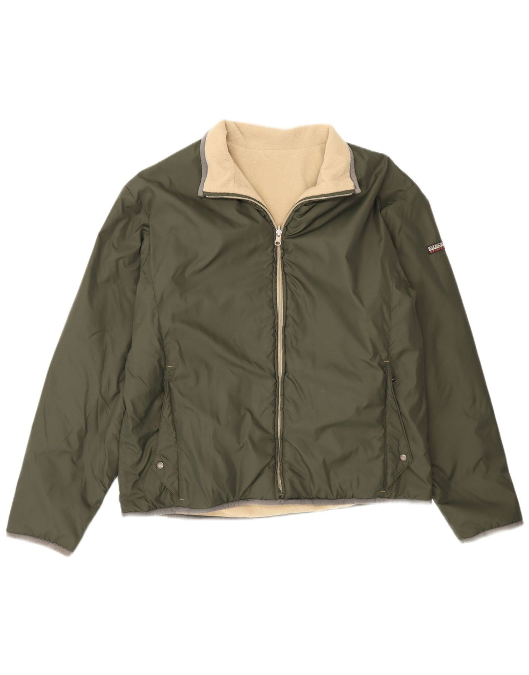 Napapijri Ανδρικό Geographic Reversible Jacket UK 40 Large Khaki