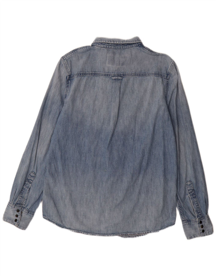 Ανδρικό τζιν πουκάμισο Superdry XL Μπλε βαμβακερό
