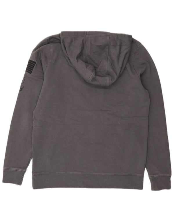 Under Armour Mens Cold Gear Graphic Hoodie Jumper Medium Grey