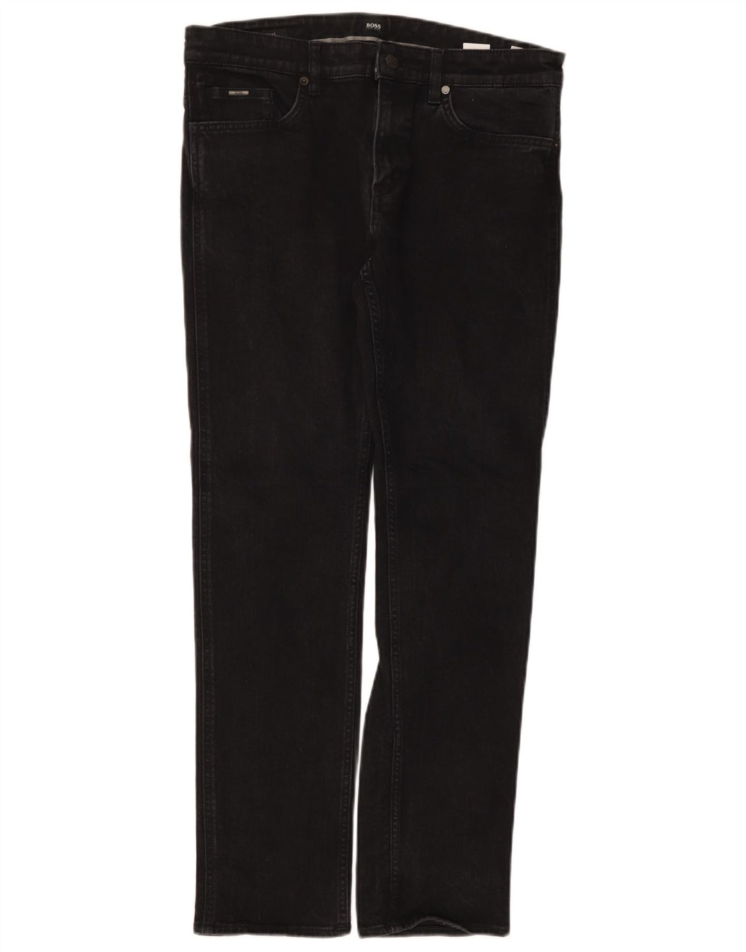 Ανδρικό τζιν Hugo Boss Slim W32 L30 Μαύρο βαμβακερό