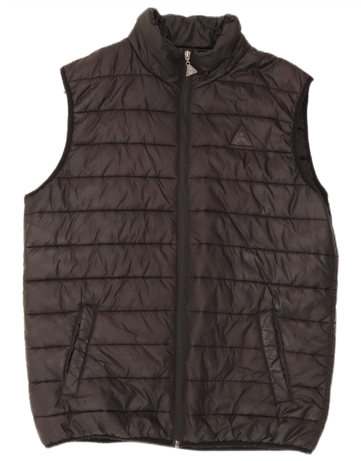 Carrera Ανδρικό padded Gilet UK 38 Medium Black Polyester
