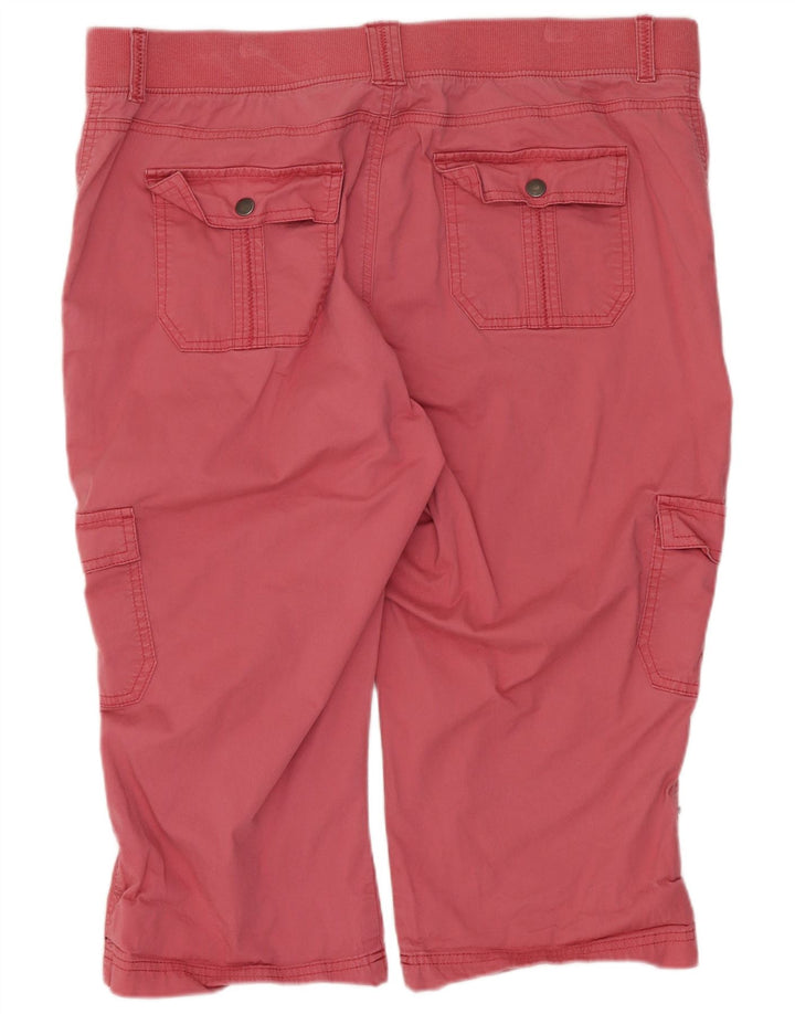 Lee Womens Relaxed Fit Cargo Bermuda Short W36 XL Pink