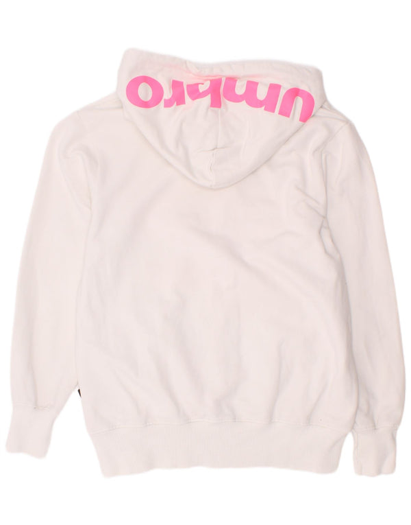 Umberto Girls Graphic Hoodie Jumper 11-12 ετών Λευκό βαμβακερό
