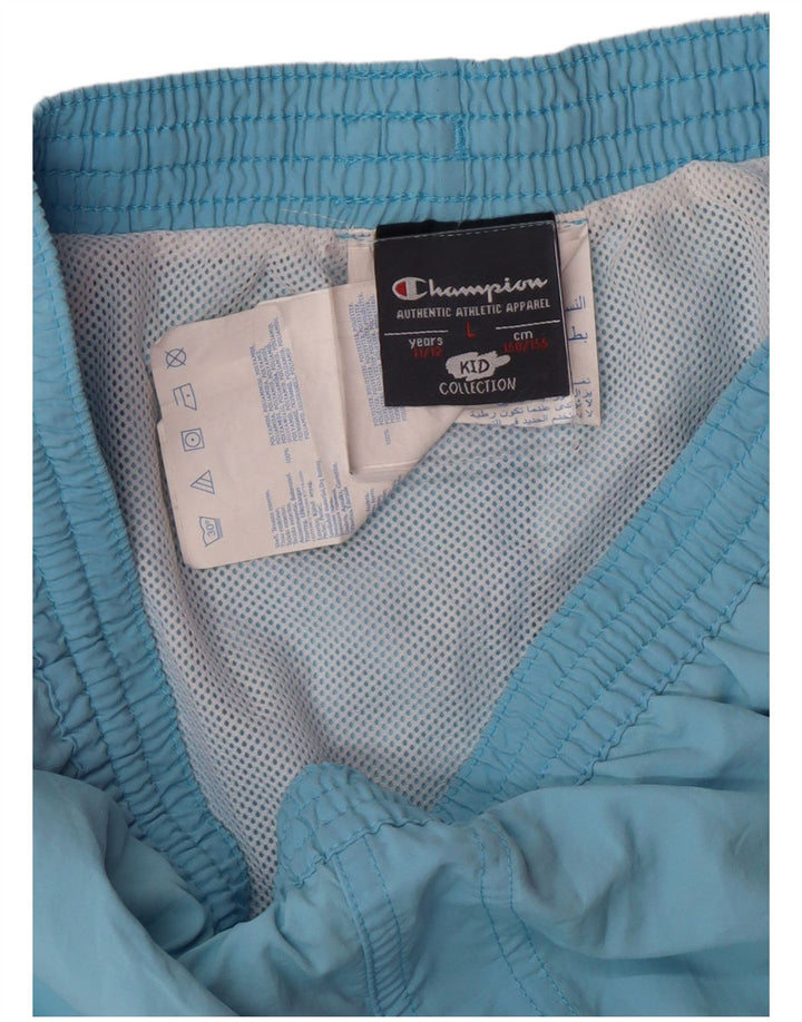 Champion Boys Graphic Swimming Short 11-12 Years Large Blue Polyamide