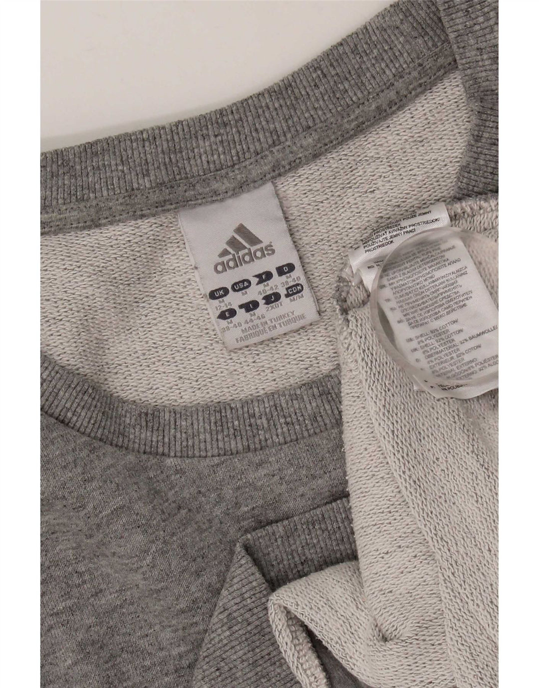 Adidas Γυναικείο Φούτερ Jumper UK 12/14 Μεσαίο γκρι βαμβακερό