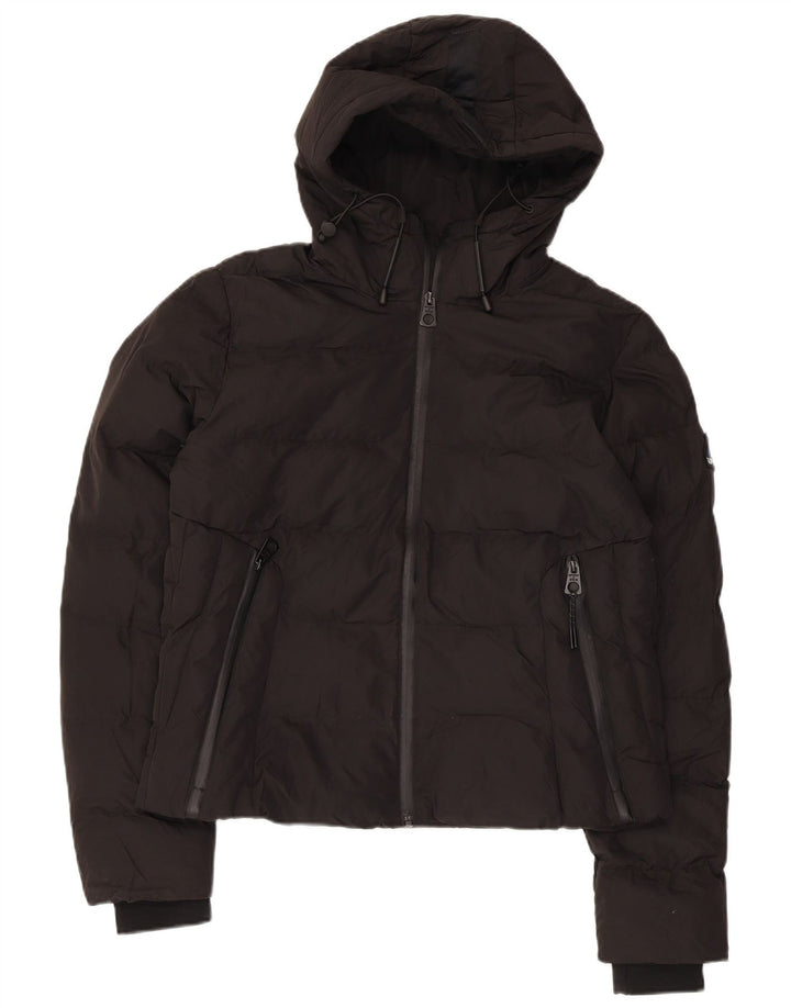SUPERDRY Γυναικείο μπουφάν με κουκούλα με κουκούλα UK 12 μεσαίο πολυεστέρας