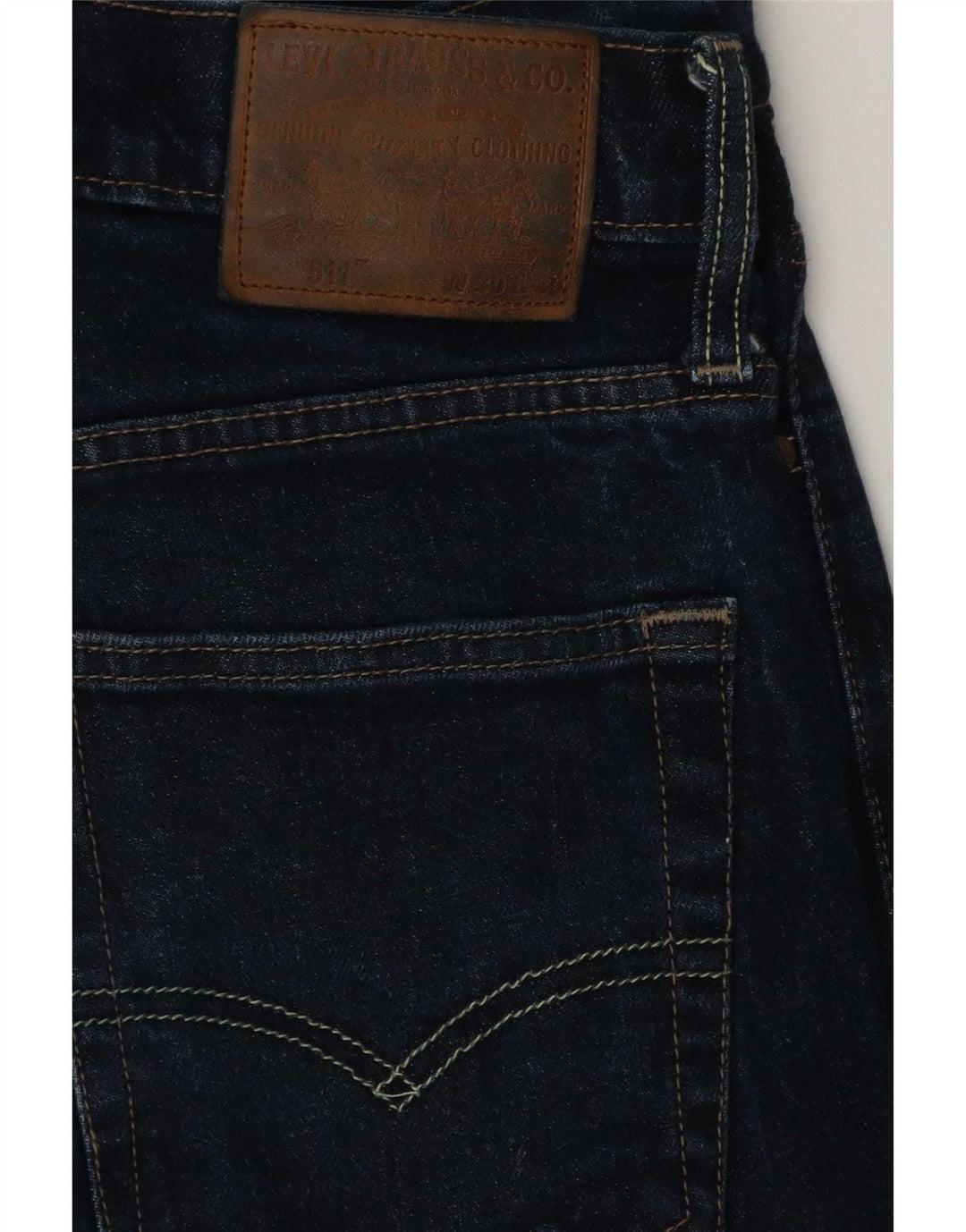 Levi's Mens 511 Slim Jeans W30 L30 Navy Blue Cotton