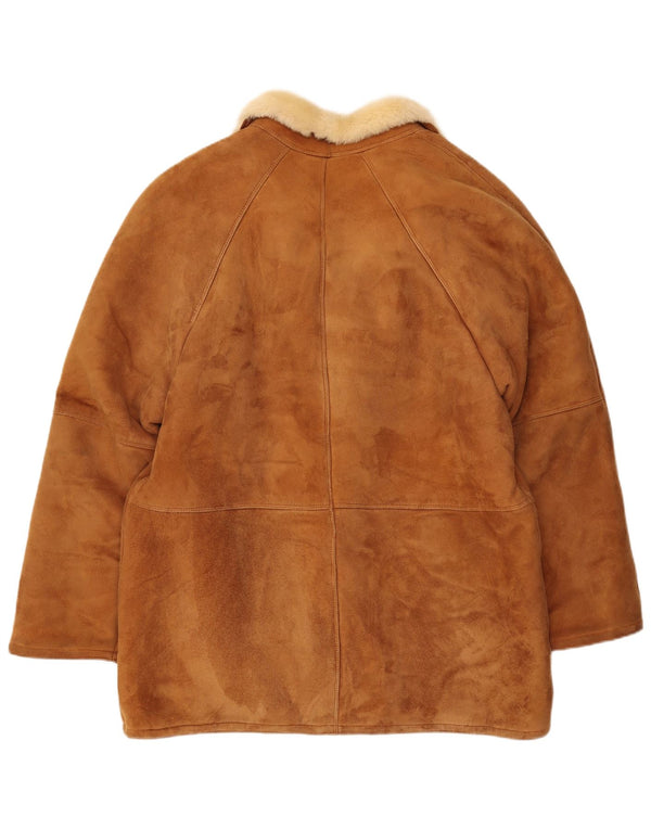 Ανδρικό Shearling Jacket VINTAGE UK 36 Small Brown Shearling