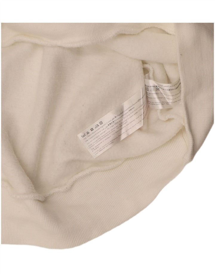 JACK WILLS Mens Graphic Sweatshirt Jumper Large White Cotton