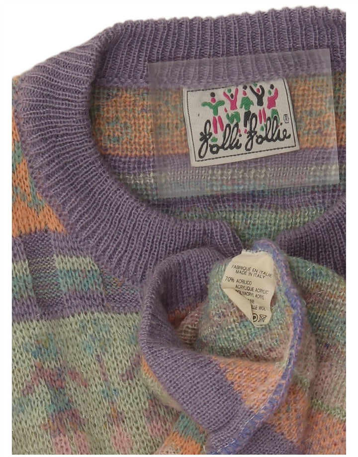 Vintage γυναικεία ζακέτα πουλόβερ UK 12 Medium πολύχρωμα Fair Isle