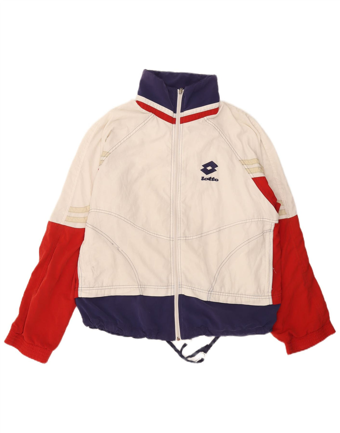 Ανδρική φόρμα LOTTO Top Jacket IT 50 Medium White Colourblock