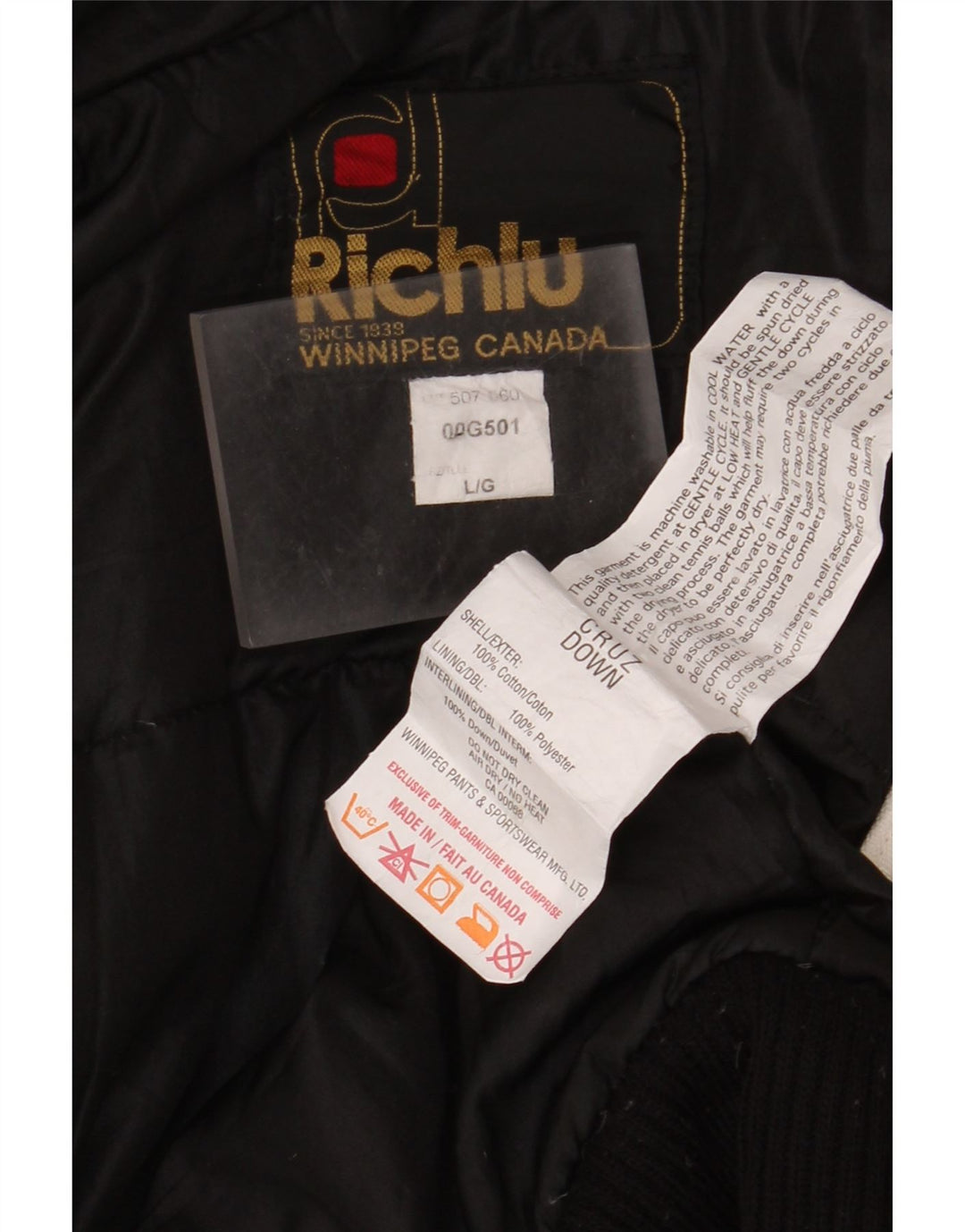 Ανδρικό Bomber Jacket με κουκούλα Richlu UK 40 Large Off White Βαμβακερό