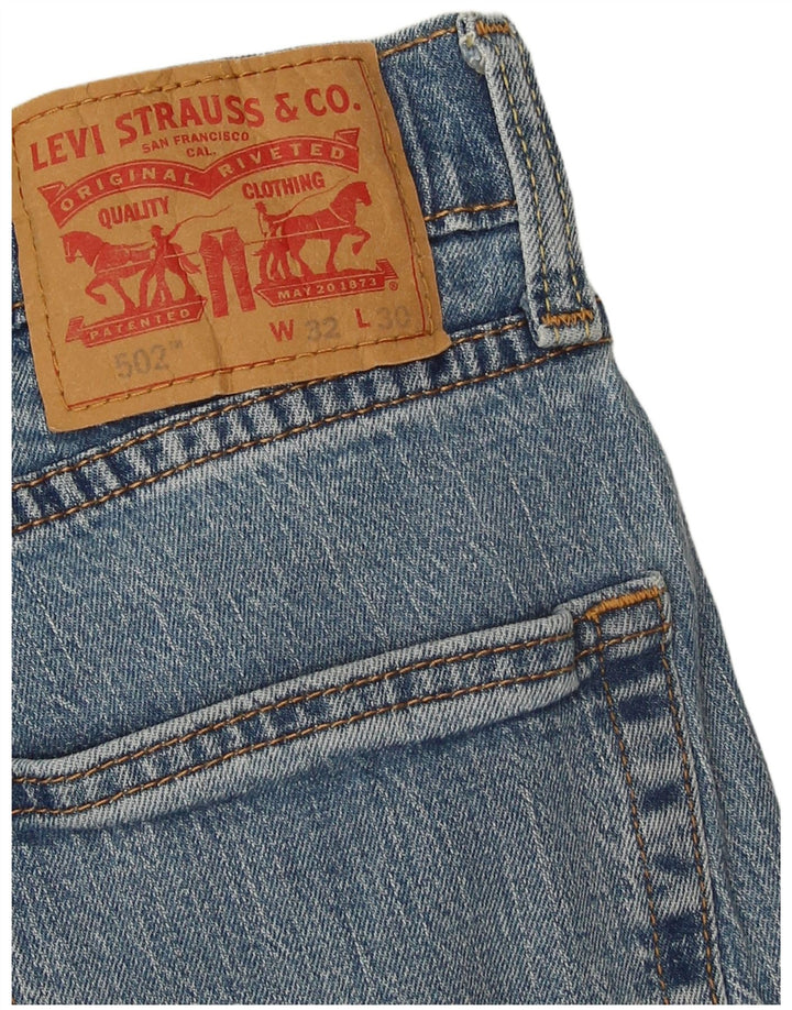 Levi's Mens 502 Tapered Jeans W32 L30 Blue Cotton