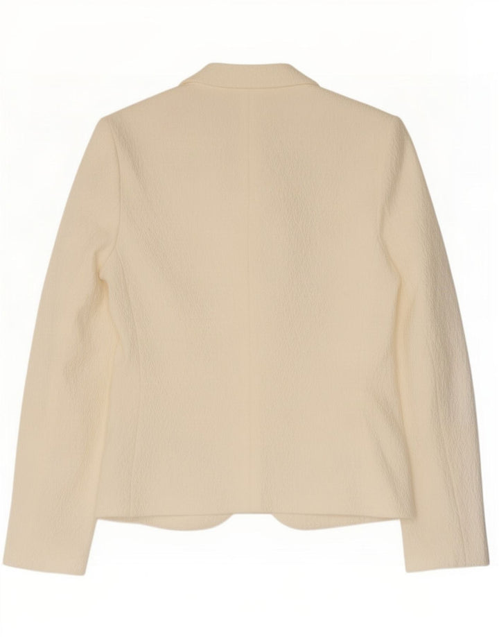 Joop Γυναικείο μπουφάν σακάκι με 2 κουμπιά EU 38 Medium Off White γεωμετρική βισκόζη