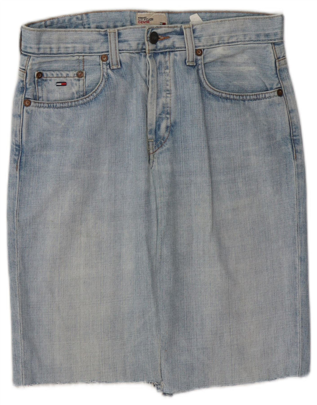 Γυναικεία τζιν φούστα TOMMY HILFIGER W28 Βαμβακερή μεσαία μπλε