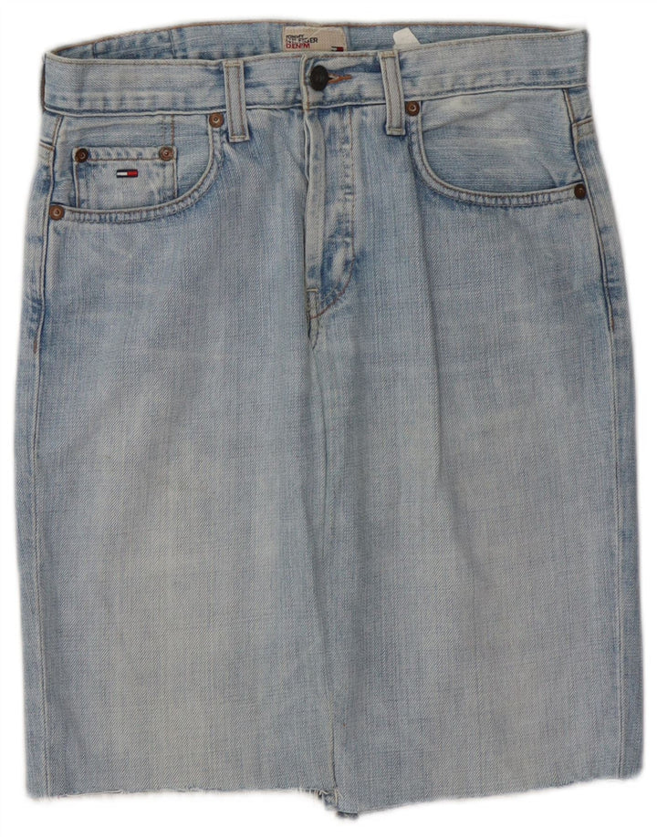Γυναικεία τζιν φούστα TOMMY HILFIGER W28 Βαμβακερή μεσαία μπλε