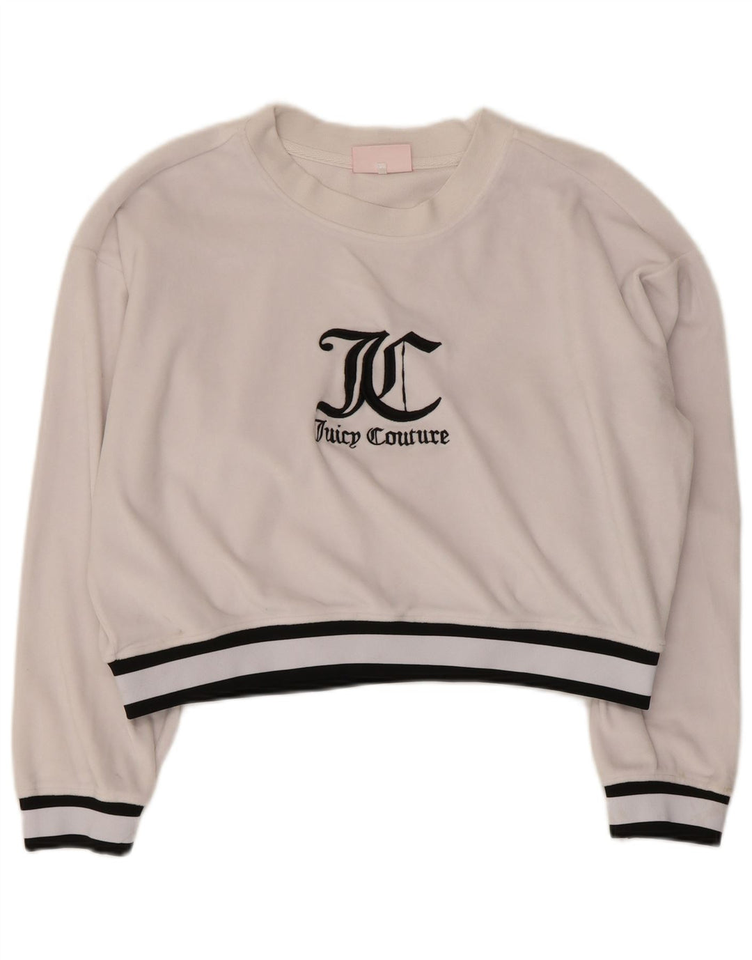 JUICY COUTURE Γυναικείο γραφικό φούτερ Jumper UK 16 Large White