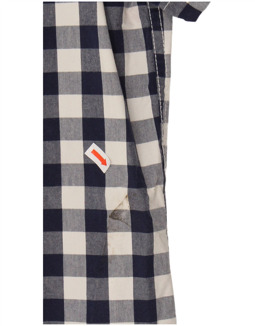 SUPERDRY Mens Short Sleeve Shirt XL Navy Blue Gingham Cotton