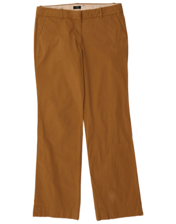 J. Crew Womens City Fit Straight παντελόνι Chino US 10 Large W32 L32 Brown