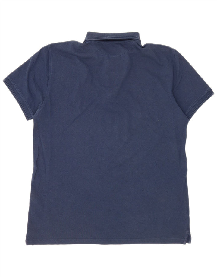Ανδρικό πουκάμισο πόλο Massimo Dutti, Βαμβακερό μεσαίο ναυτικό