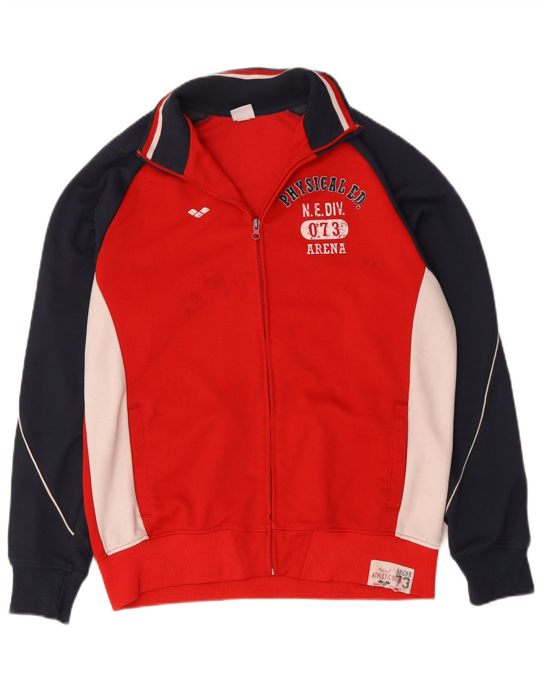 Ανδρική φόρμα γραφική Arena Top Jacket μεγάλο κόκκινο χρώμα, βαμβακερό