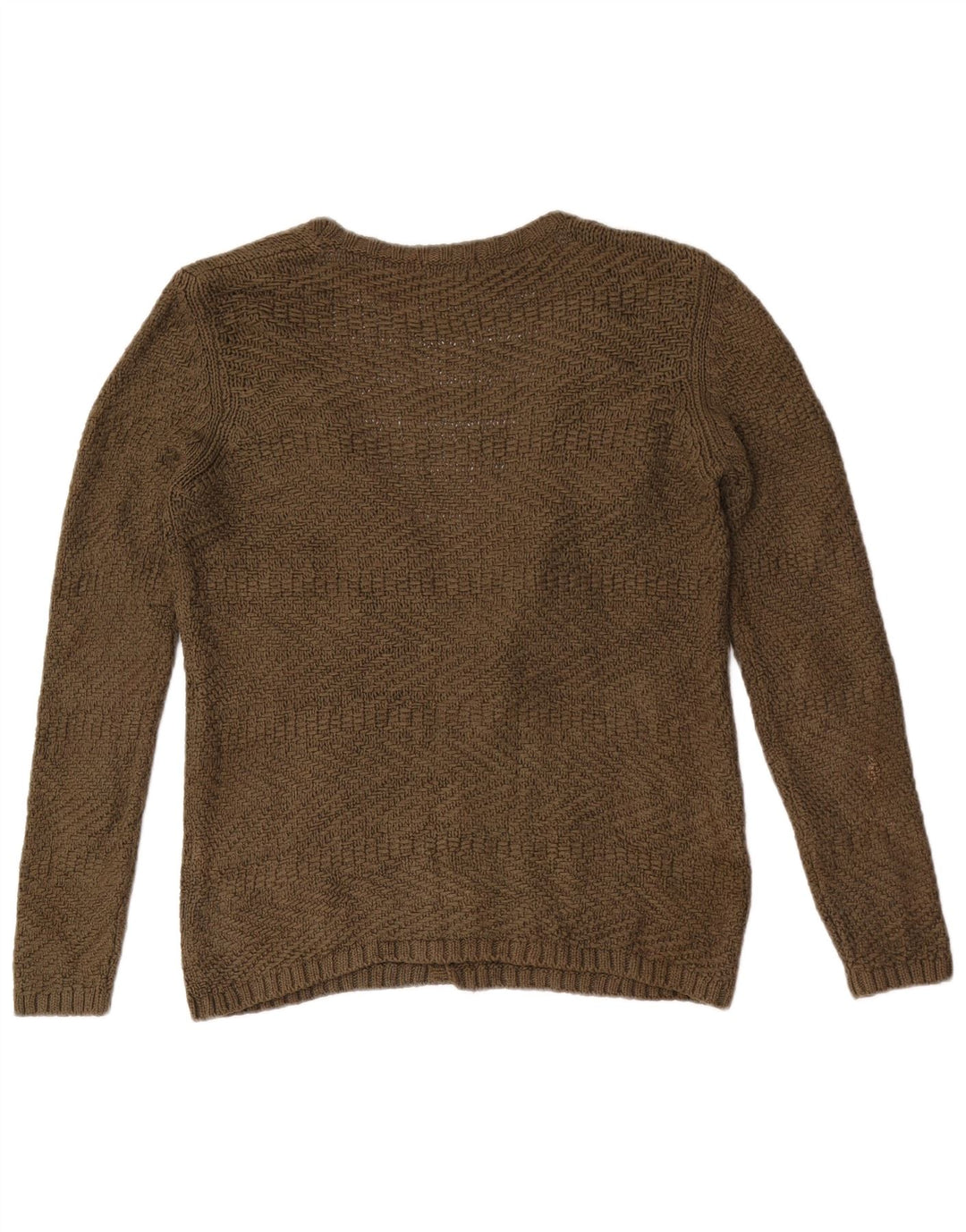 Massimo Dutti Γυναικείο ανοιχτό πουλόβερ ζακέτα UK 12 Medium Khaki