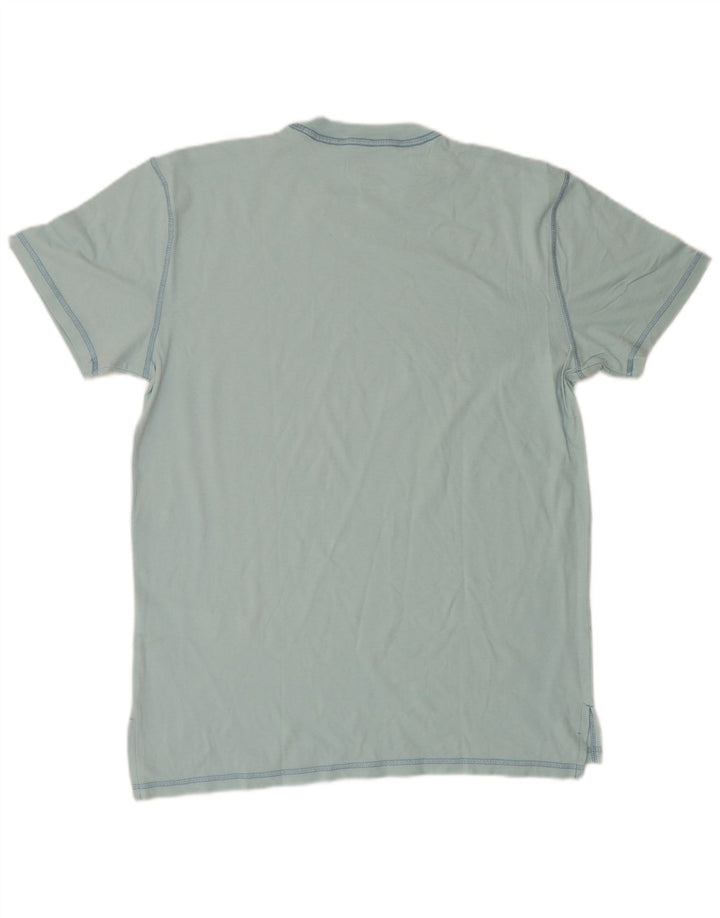 Ανδρικό T-Shirt Hollister Top από μεσαίο μπλε βαμβακερό