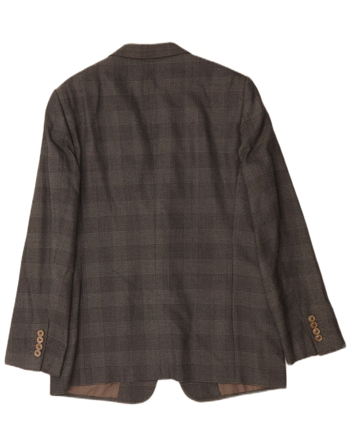Armani Ανδρικό σακάκι με 2 κουμπιά σακάκι UK 38 Medium Grey Check