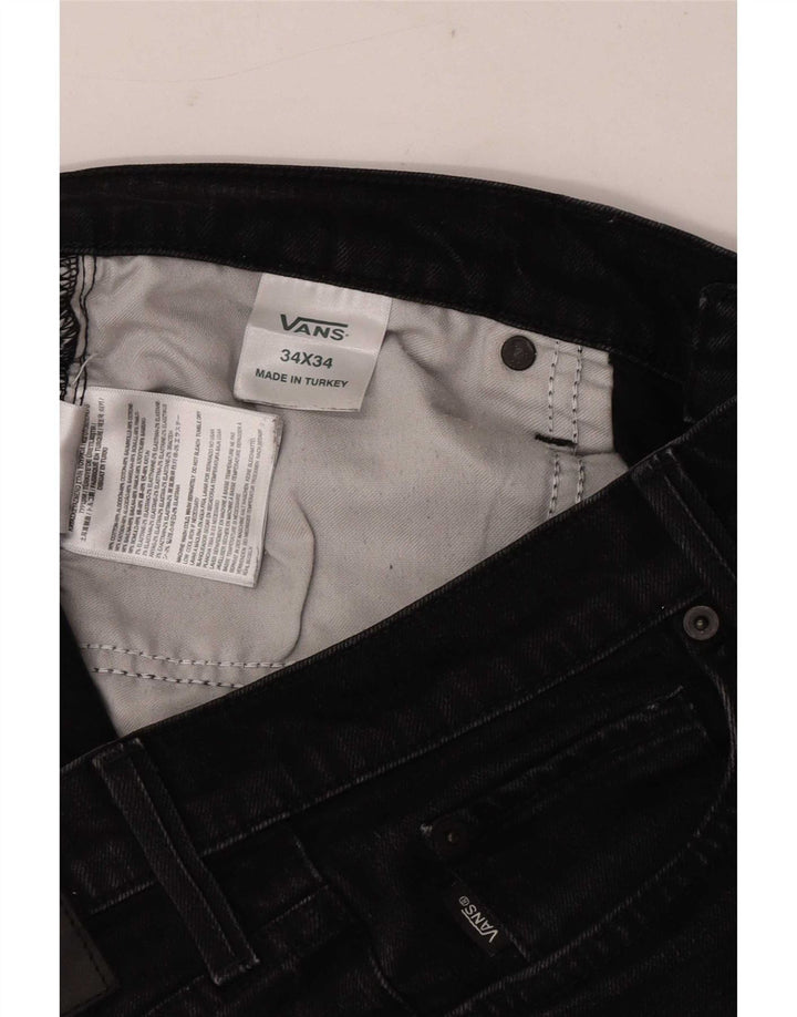 Vans Mens Slim Jeans W34 L29 Μαύρο βαμβακερό