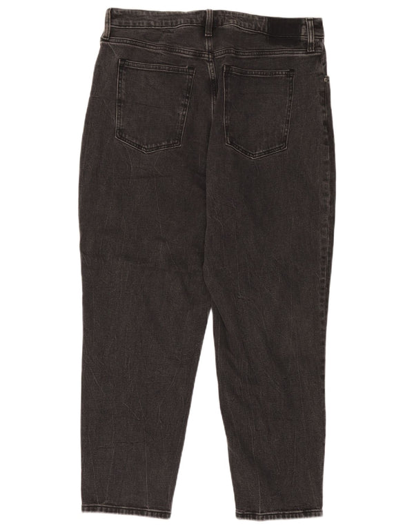 Abercrombie & Fitch Γυναικεία Mom Tapered Jeans US 14 XL W32 L27 Black