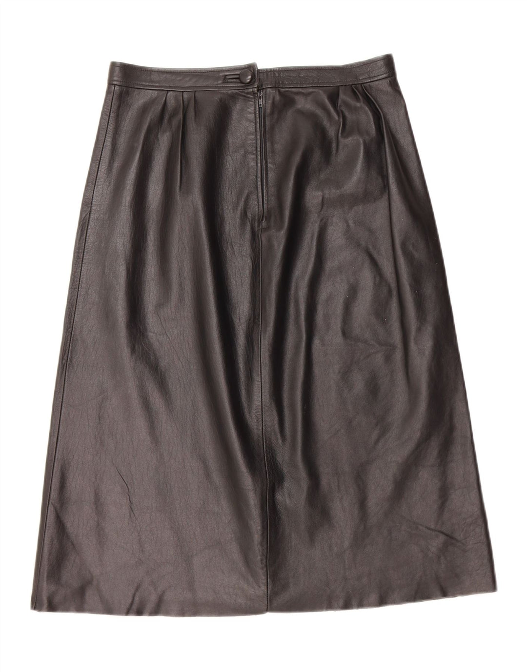 Vintage Γυναικεία Δερμάτινη Φούστα W28 Μεσαία Μαύρη