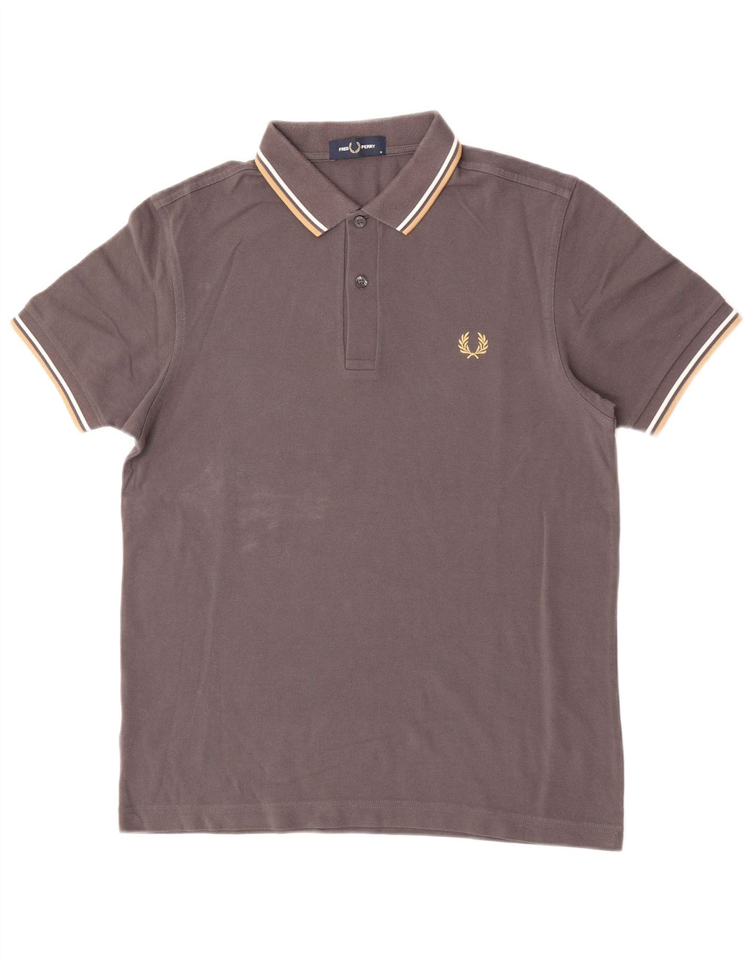 Fred Perry Ανδρικό Πόλο Μπλουζάκι Μεσαίο Γκρι βαμβακερό
