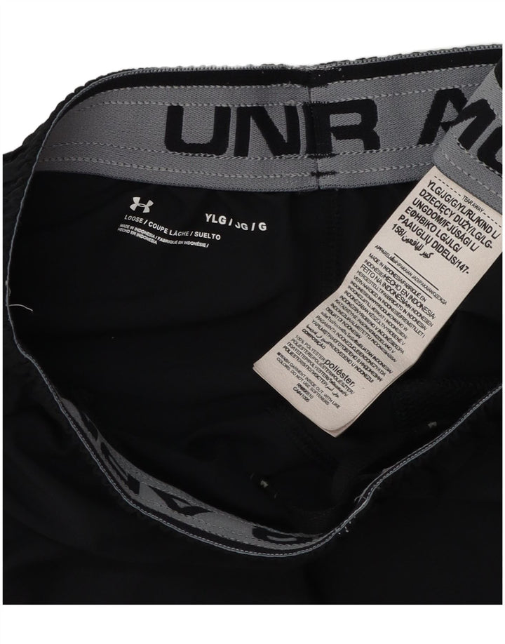 Under Armour Boys Sport Σορτς 11-12 ετών Μεγάλο Μαύρο Πολυεστέρα