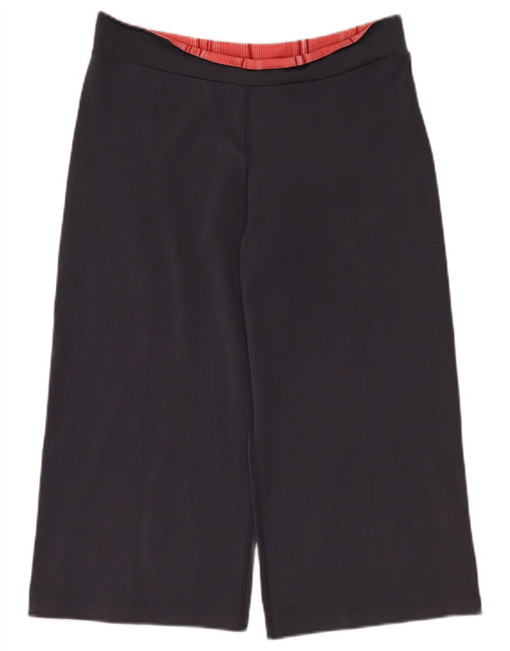 ADIDAS Γυναικεία φόρμα φόρμας Capri με φαρδύ πόδι παντελόνι UK 16 Large Navy Blue