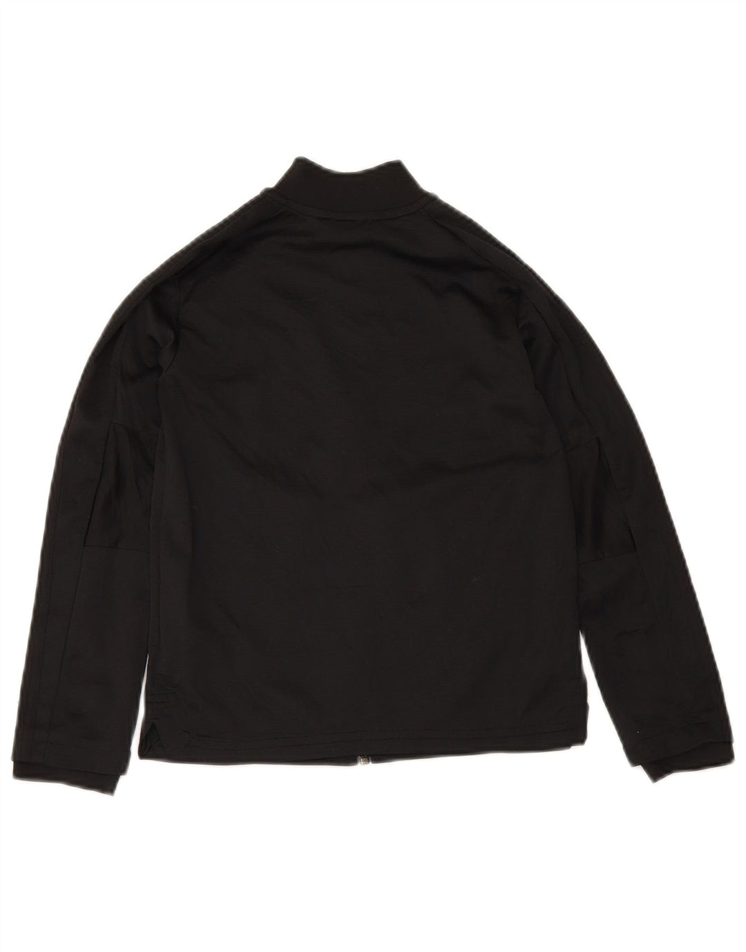 Adidas Boys Tracksuit Top Jacket 7-8 Years Black Polyester