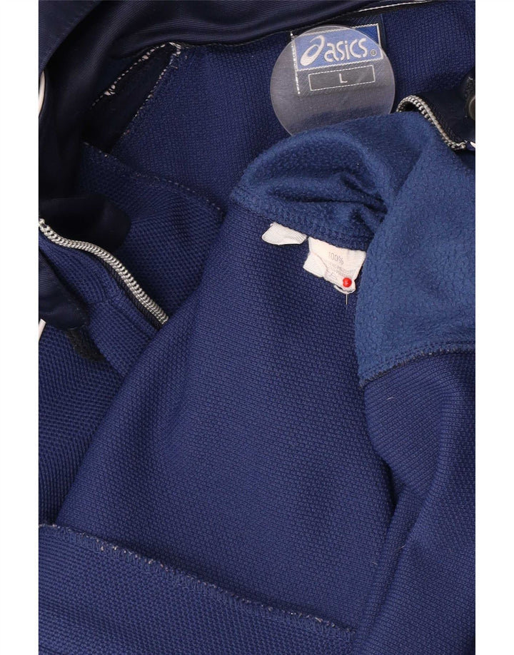 Ανδρική αθλητική φόρμα με κουκούλα Asics Top Jacket μεγάλο μπλε χρώμα