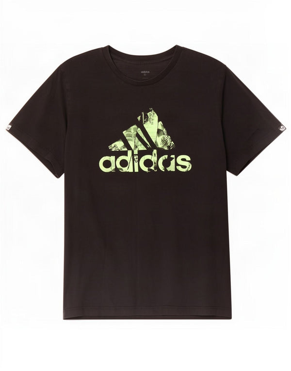 Ανδρικό γραφικό T-Shirt Adidas Top Large Μαύρο