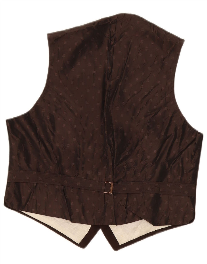 Vintage ανδρικό γιλέκο Small Brown Spotted