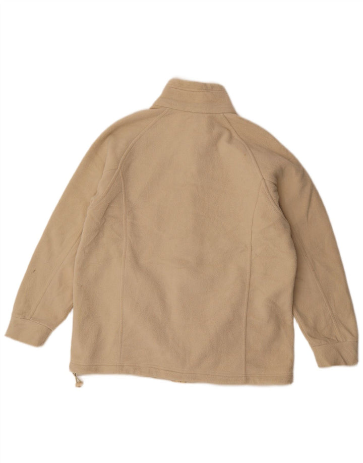 Marks & Spencer Γυναικείο Fleece Jacket UK 14 Large Beige Polyester