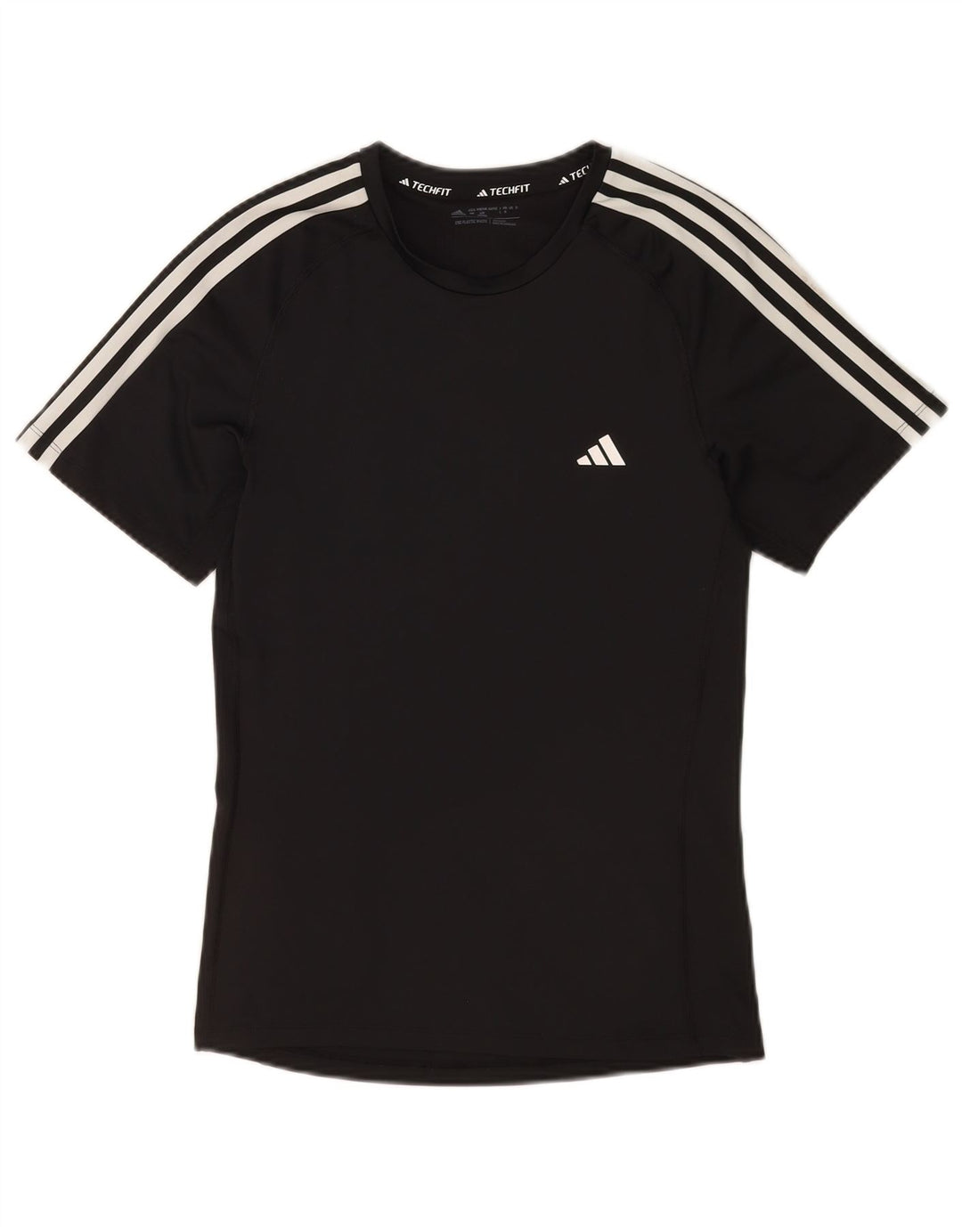 Ανδρικό T-Shirt Adidas Tech Fit Top Medium Black Polyester