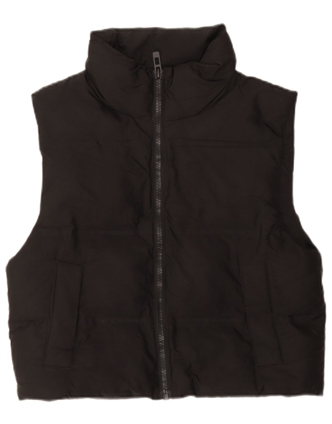 Zara Γυναικείο Oversized Gilet UK 6 XS Μαύρο Πολυεστέρας