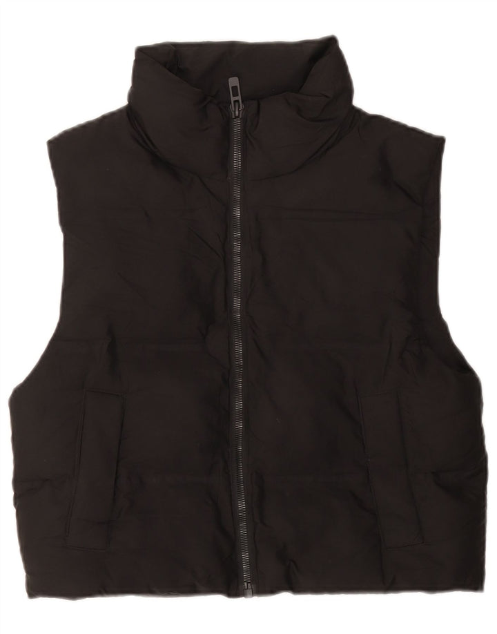 Zara Γυναικείο Oversized Gilet UK 6 XS Μαύρο Πολυεστέρας