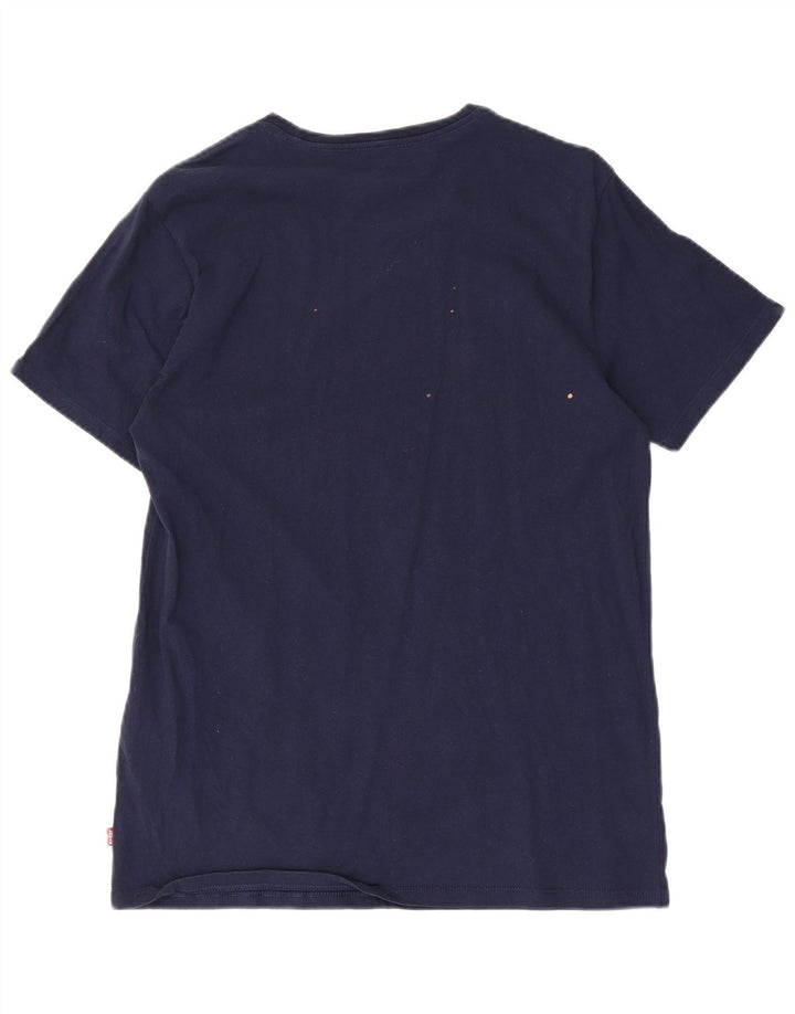 Ανδρικό γραφικό T-Shirt Levi's Top μεσαίο μπλε βαμβακερό